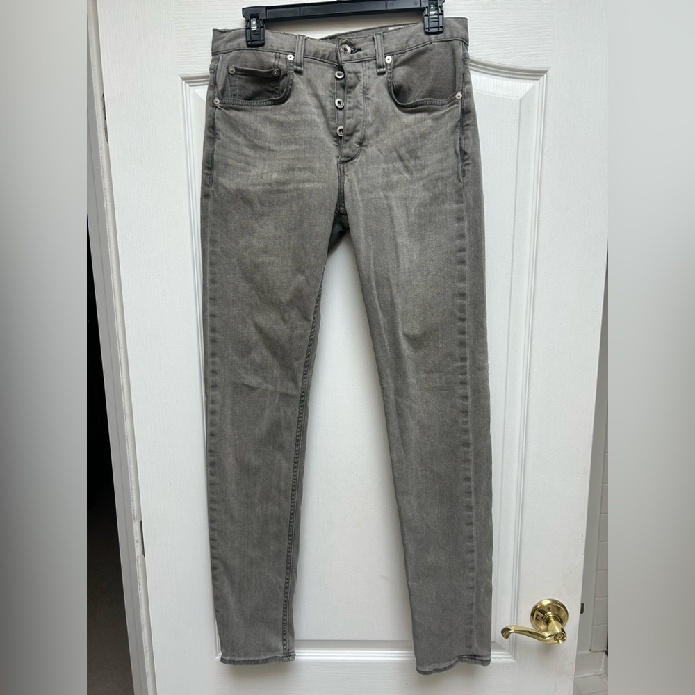 Rag & Bone Light Gray Denim Jeans Fit 2 Slim Size 31